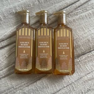 🌲BBW Golden Berry Mistletoe gel hand soaps!🌲